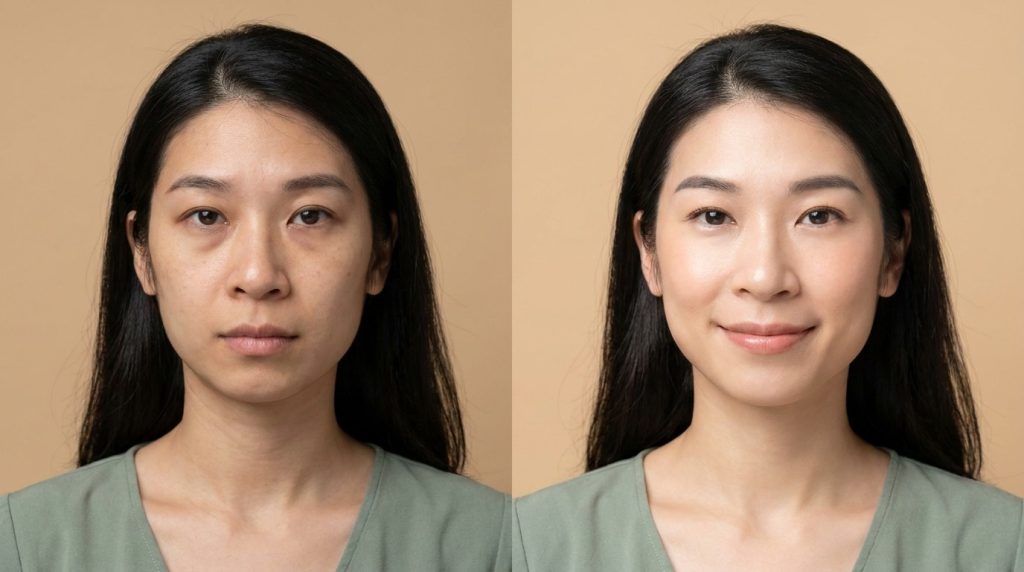 Face yoga natural rejuvenation before and after - Face Yoga Vietnam